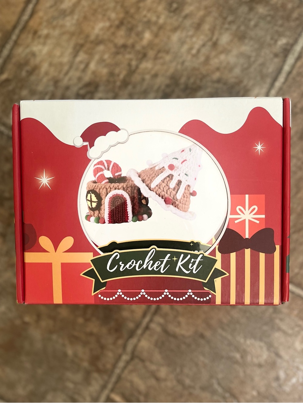 Gingerbread House & Ice Cream Cone Crochet Kit Christmas NEW